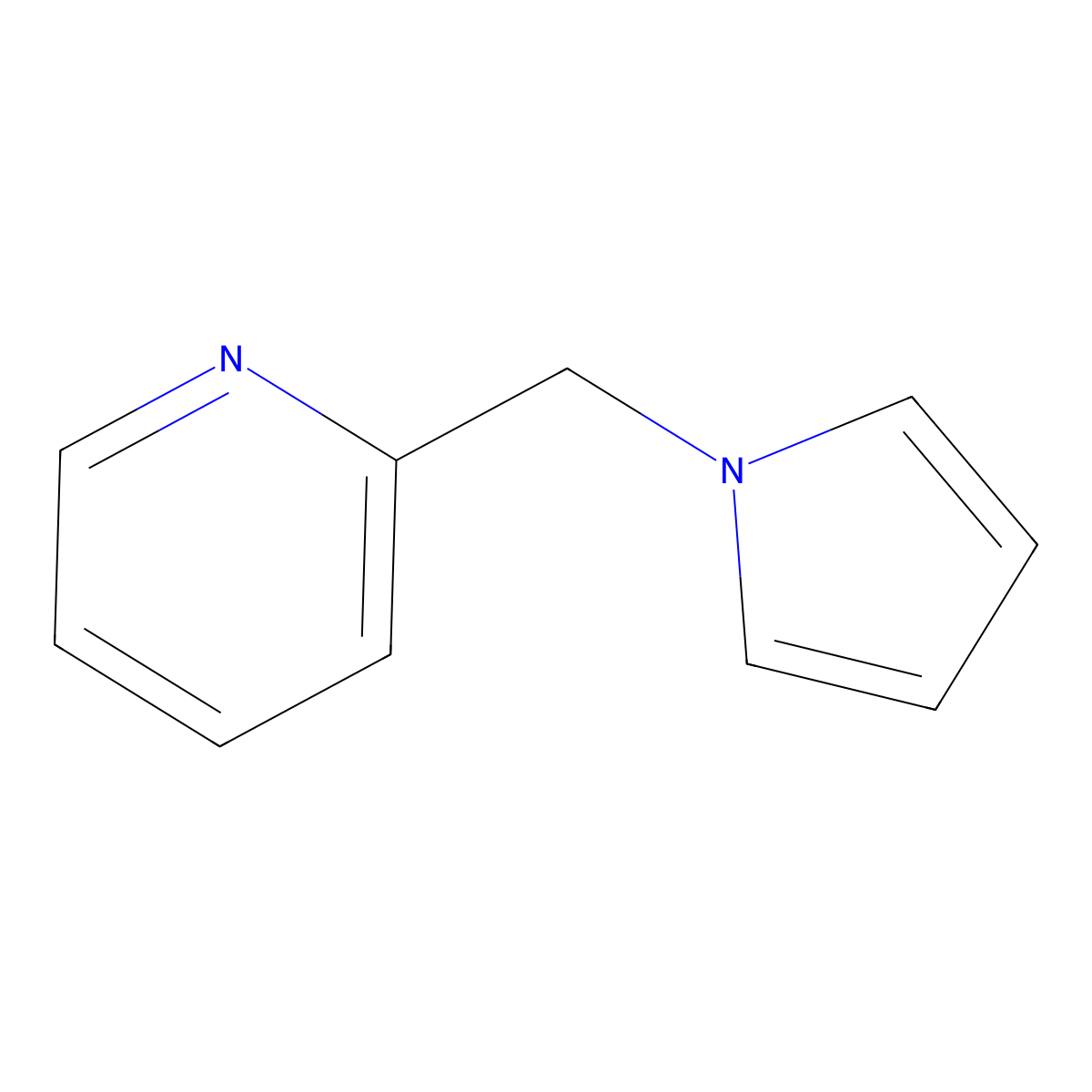 2-(1H-pyrrol-1-ylmethyl)pyridine molecular structure, CAS 78210-51-2
