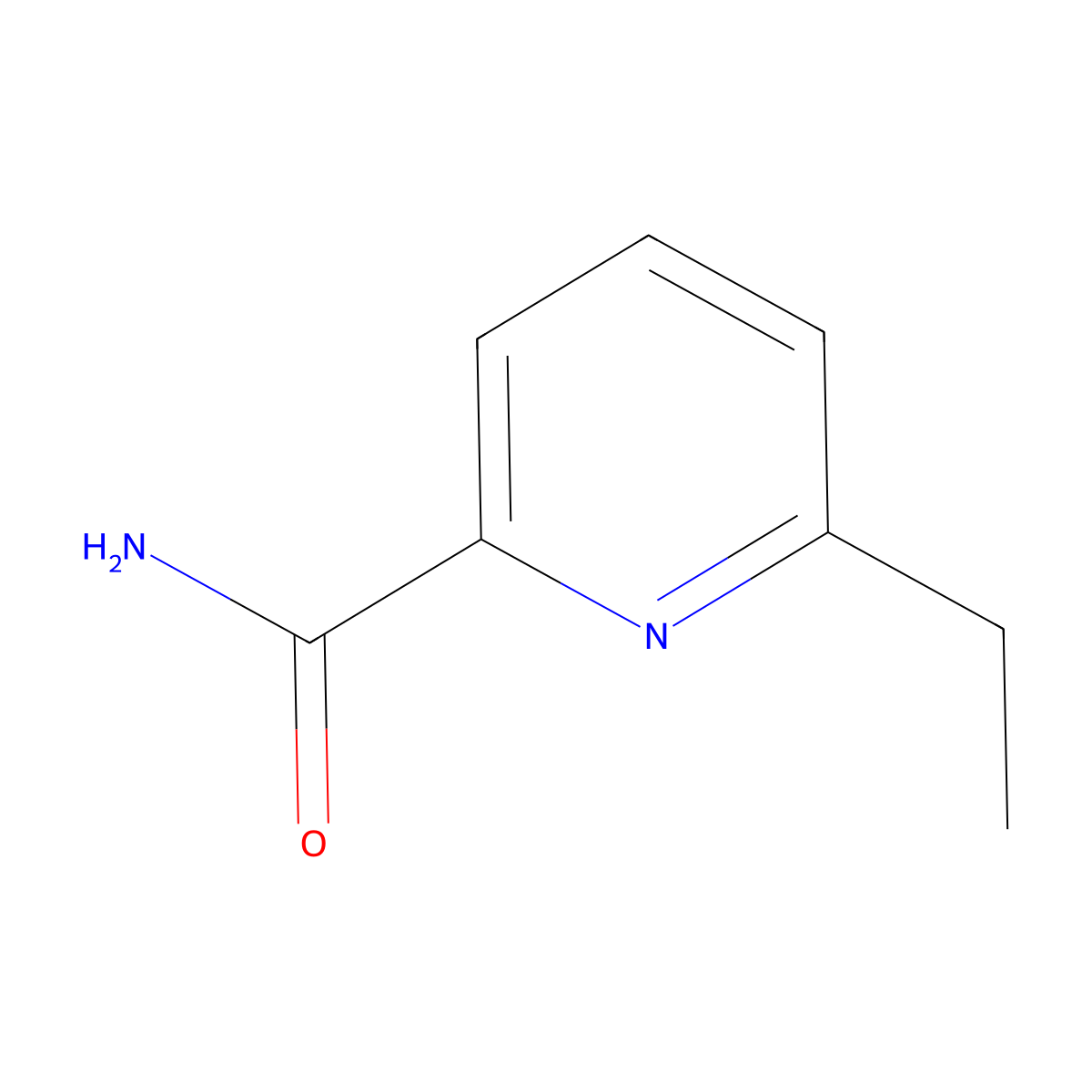 6-Ethylpyridine-2-carboxamide molecular structure, CAS 78210-61-4