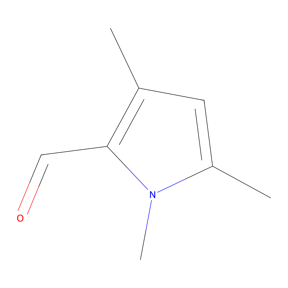 1,3,5-Trimethyl-1H-pyrrole-2-carbaldehyde molecular structure, CAS 78212-37-0