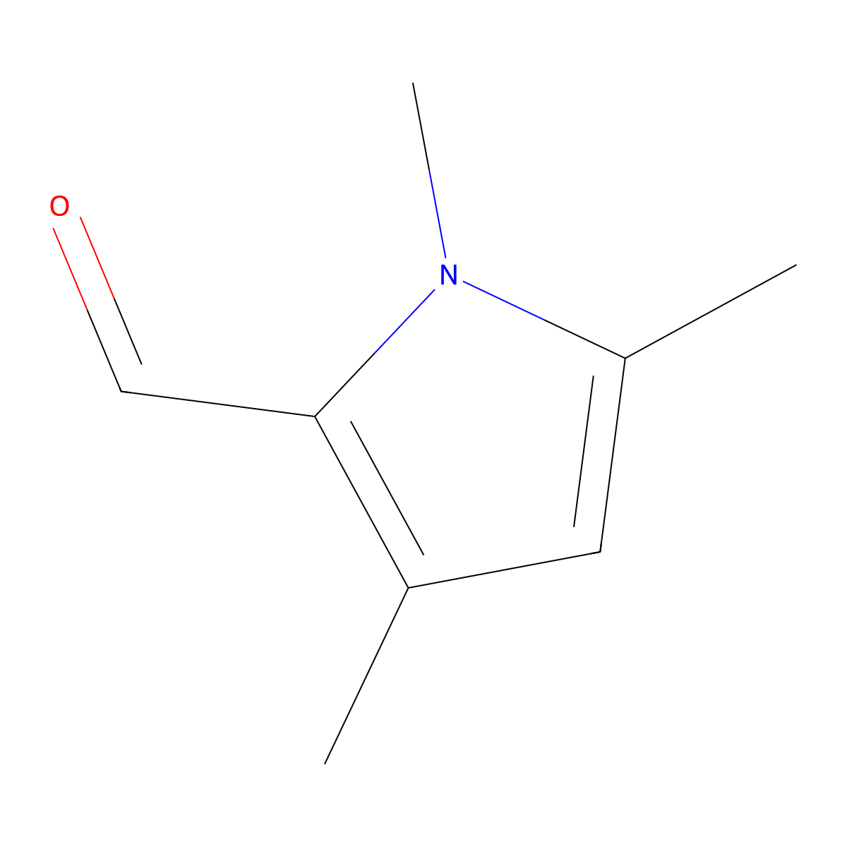 1,3,5-Trimethyl-1H-pyrrole-2-carbaldehyde molecular structure, CAS 78212-37-0