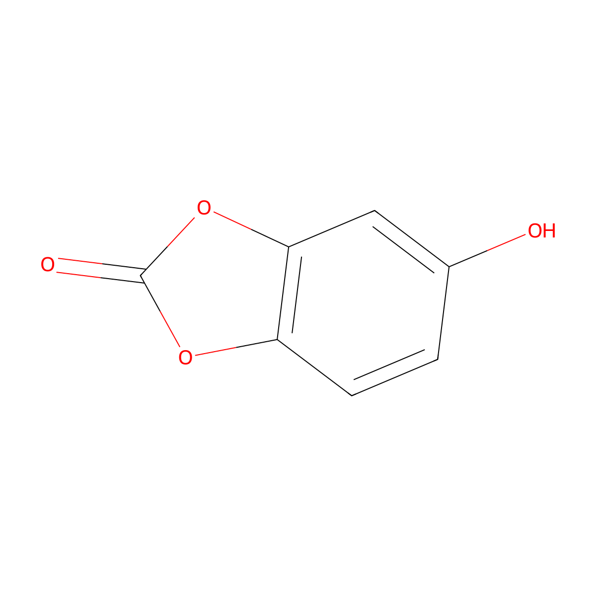 5-Hydroxy-1,3-dioxaindan-2-one molecular structure, CAS 78213-00-0