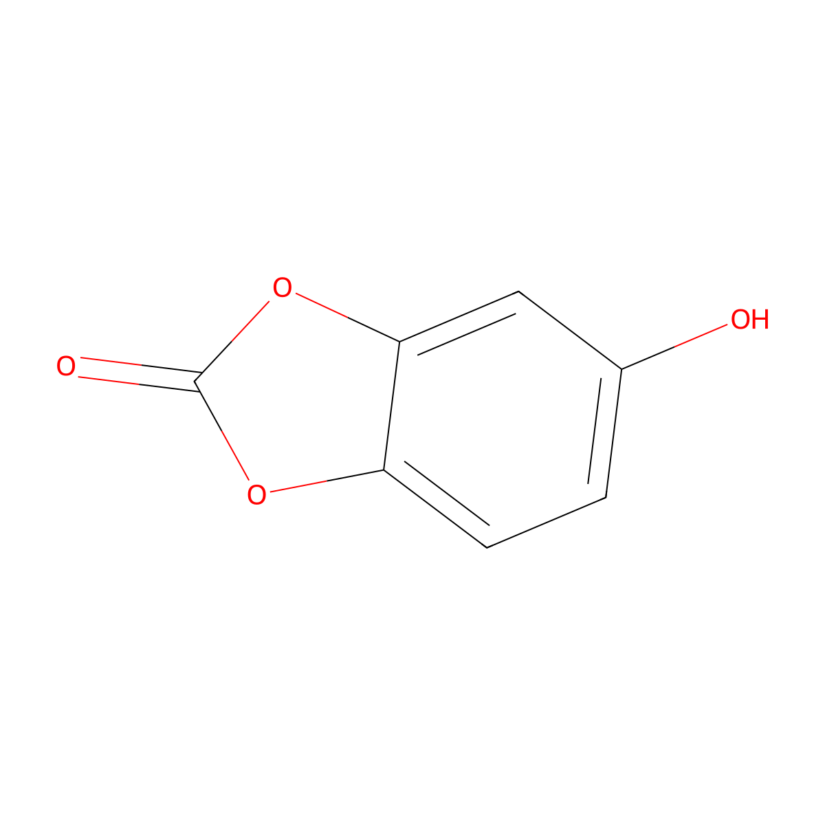 5-Hydroxy-1,3-dioxaindan-2-one molecular structure, CAS 78213-00-0