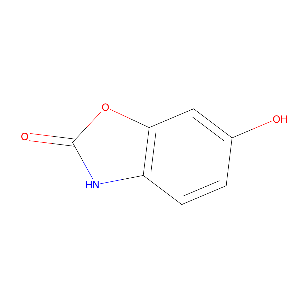 2(3H)-Benzoxazolone, 6-hydroxy- molecular structure, CAS 78213-03-3