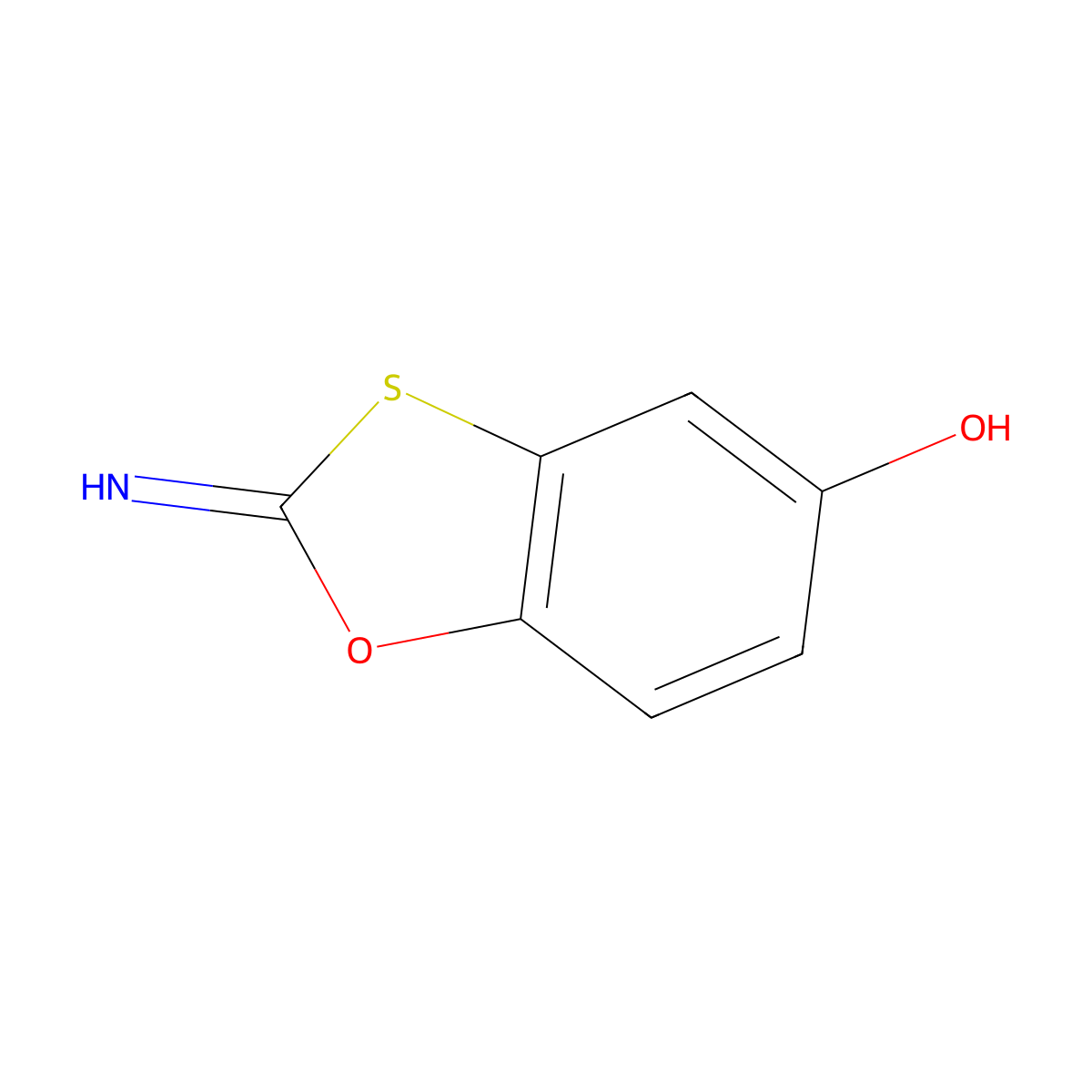 2-imino-2H-1,3-benzoxathiol-5-ol molecular structure, CAS 78213-05-5