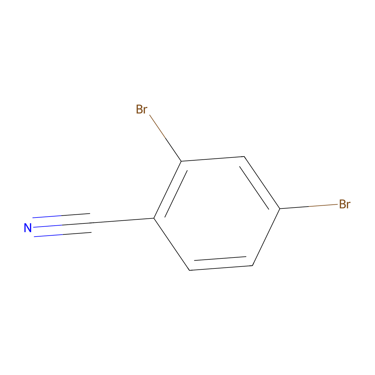2,4-Dibromobenzonitrile molecular structure, CAS 78222-69-2