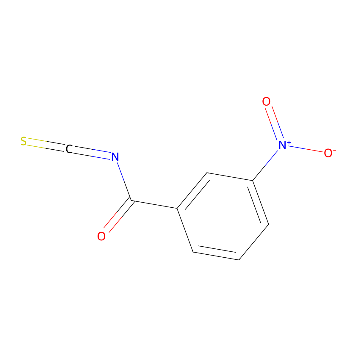 3-Nitrobenzoyl isothiocyanate molecular structure, CAS 78225-78-2