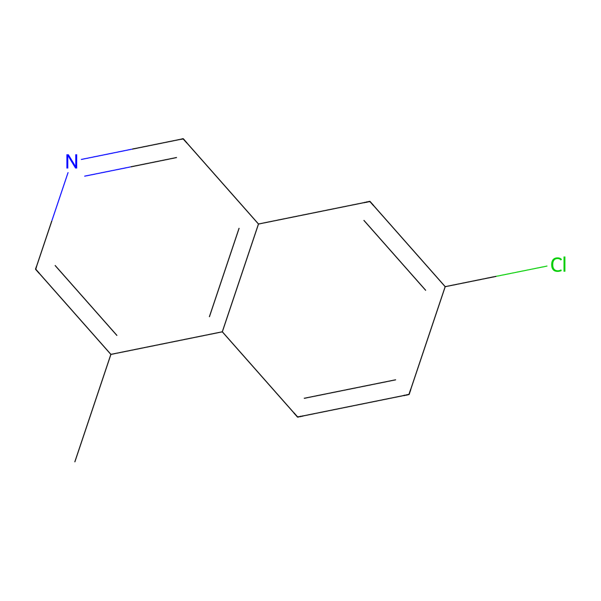 7-Chloro-4-methylisoquinoline molecular structure, CAS 78234-26-1