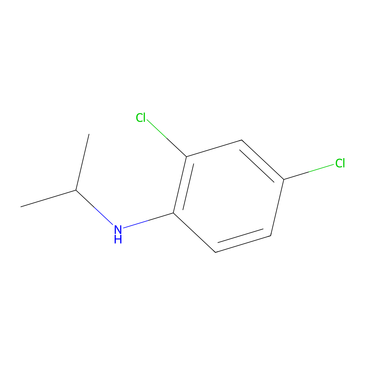 2,4-Dichloro-N-(propan-2-yl)aniline molecular structure, CAS 78235-06-0