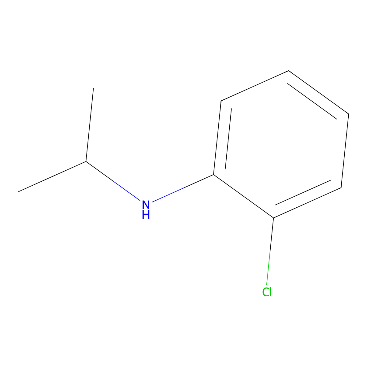 (2-Chloro-phenyl)-isopropyl-amine molecular structure, CAS 78235-07-1