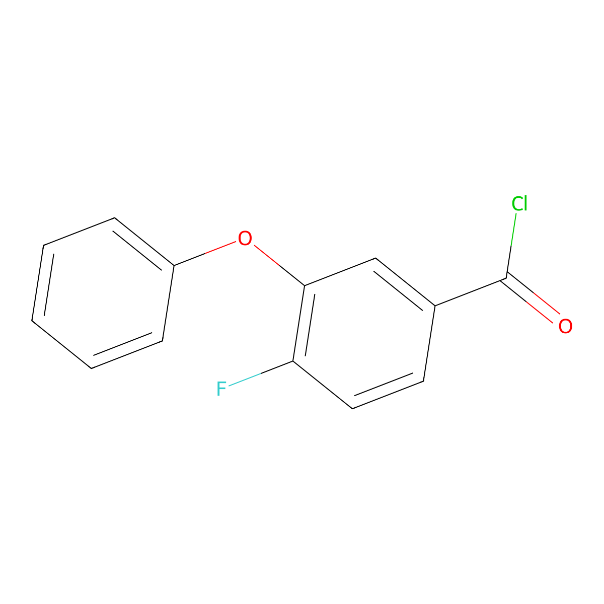 4-Fluoro-3-phenoxybenzoyl chloride molecular structure, CAS 78235-82-2