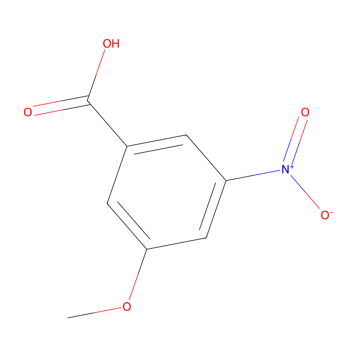3-Methoxy-5-nitrobenzoic acid molecular structure, CAS 78238-12-7