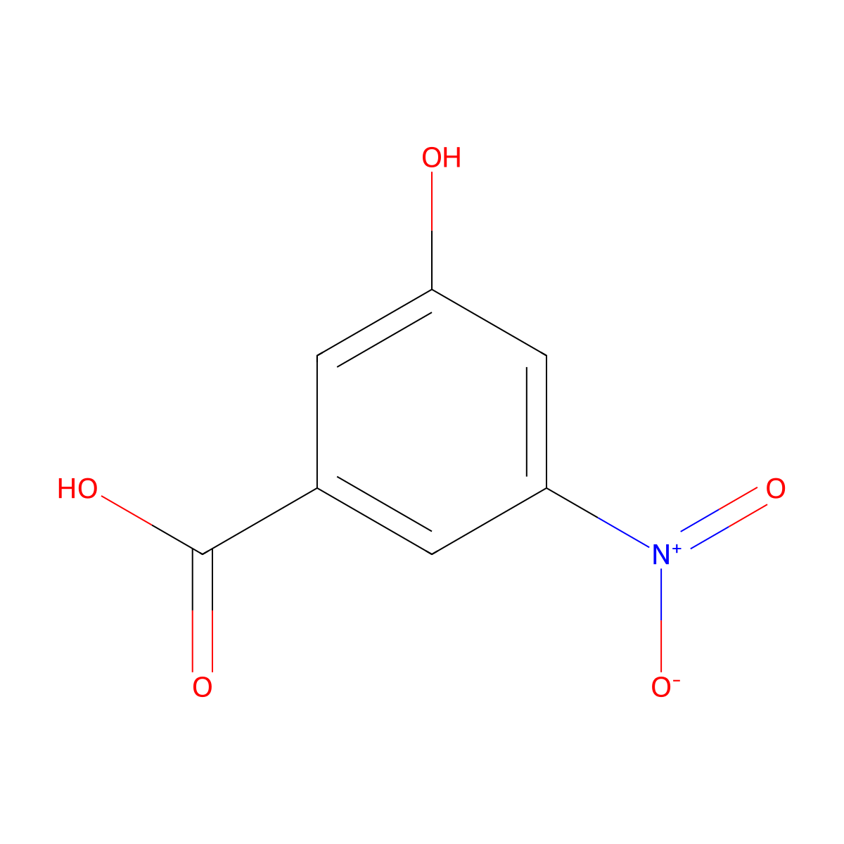 3-Hydroxy-5-nitrobenzoic acid molecular structure, CAS 78238-14-9