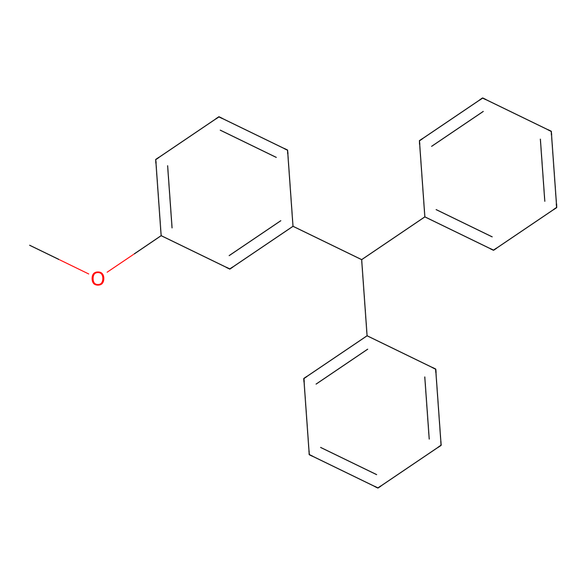 ((3-Methoxyphenyl)methylene)dibenzene molecular structure, CAS 78238-99-0