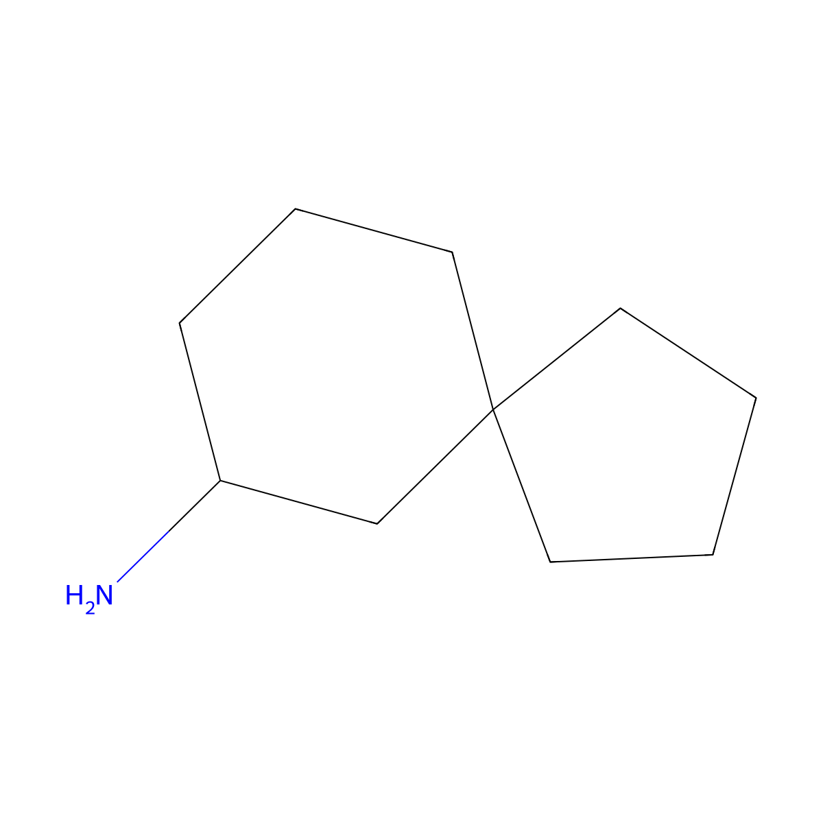 Spiro[4.5]decan-7-amine molecular structure, CAS 782394-98-3