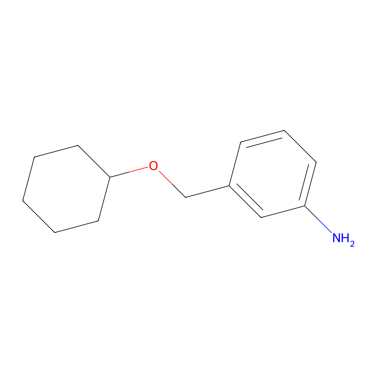 3-[(Cyclohexyloxy)methyl]aniline molecular structure, CAS 782405-31-6