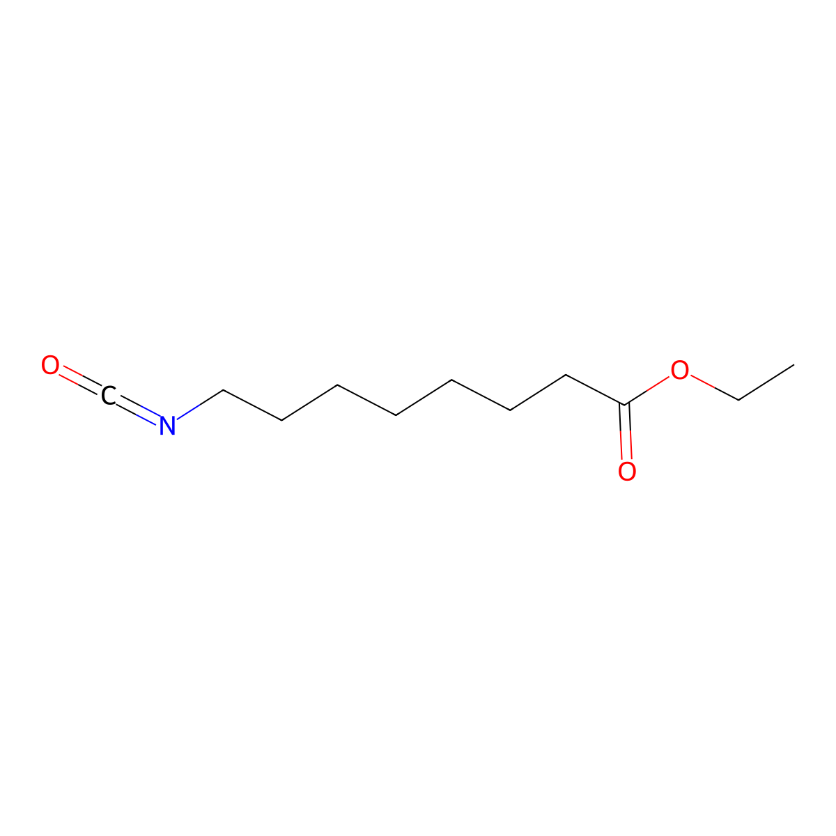 Ethyl 8-isocyanatooctanoate molecular structure, CAS 78241-55-1
