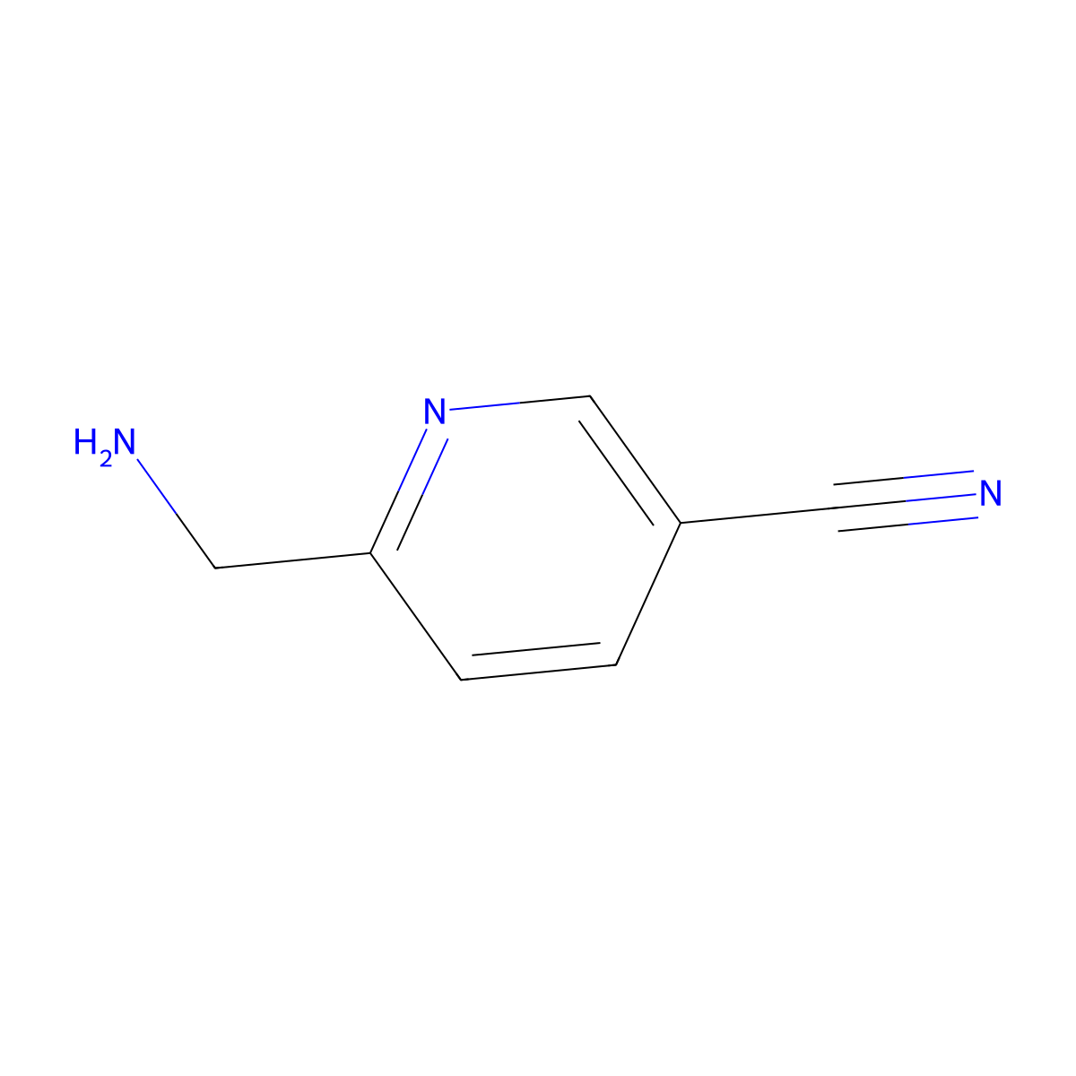 6-(Aminomethyl)nicotinonitrile molecular structure, CAS 782428-98-2