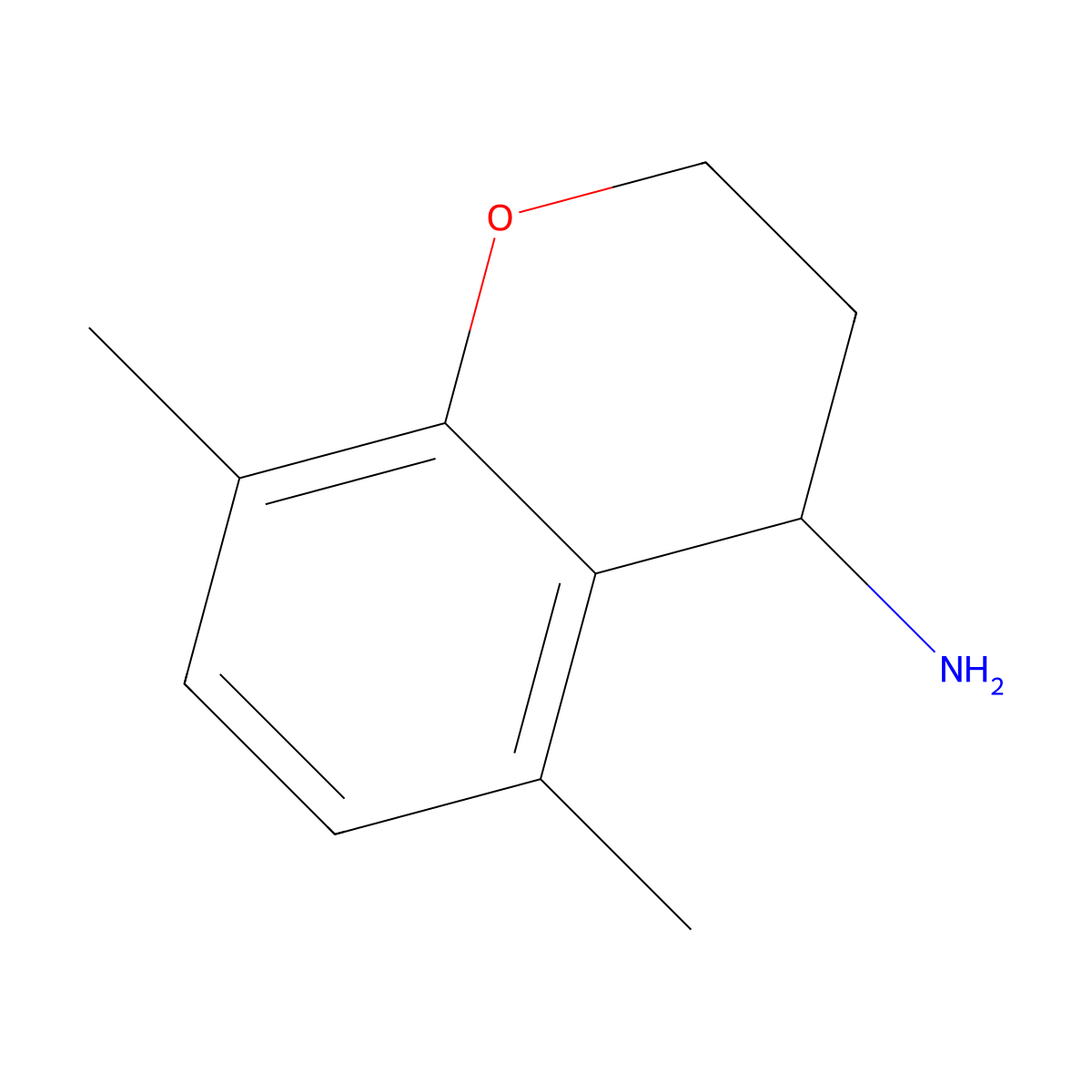 5,8-Dimethylchroman-4-amine molecular structure, CAS 782430-62-0