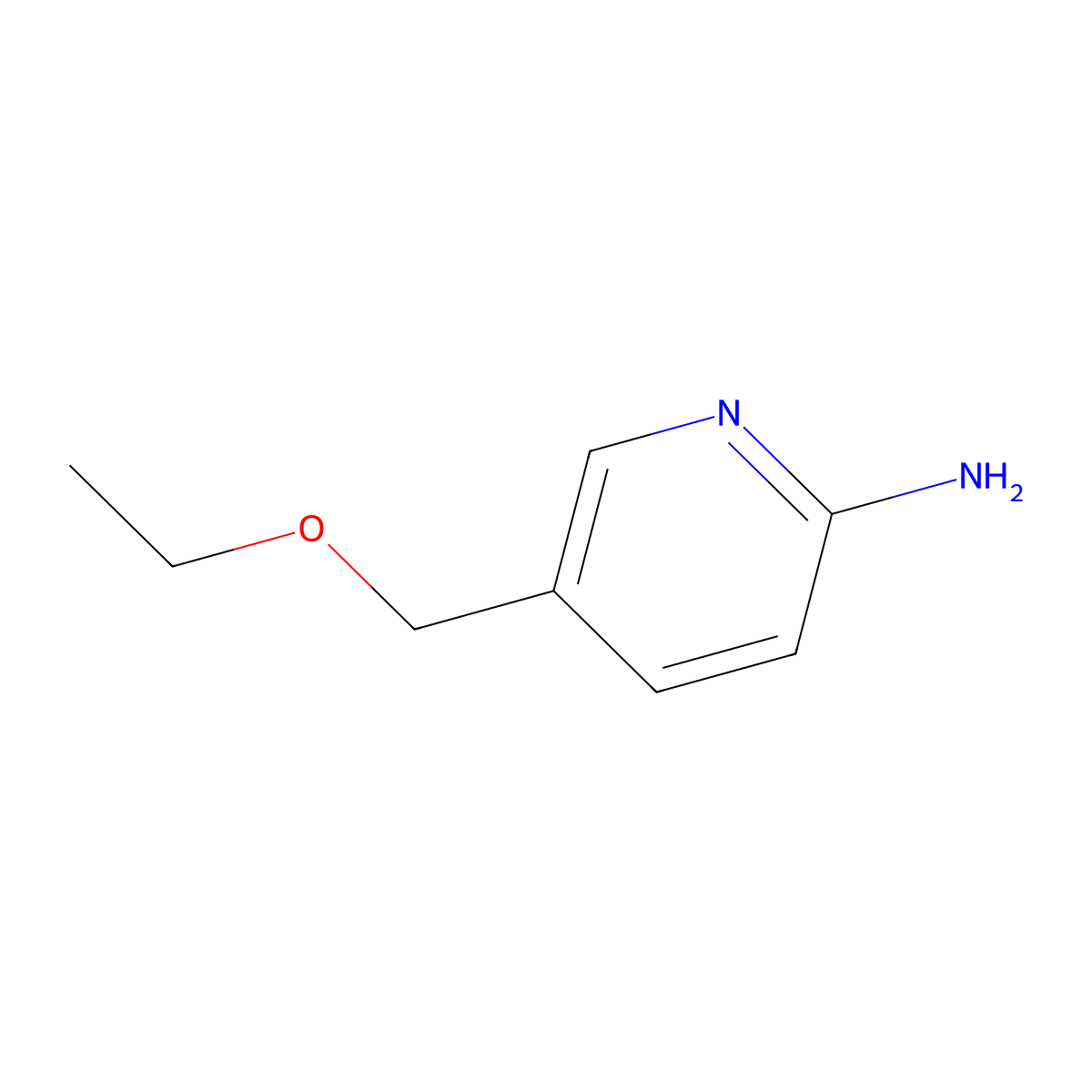 5-(Ethoxymethyl)pyridin-2-amine molecular structure, CAS 782431-91-8