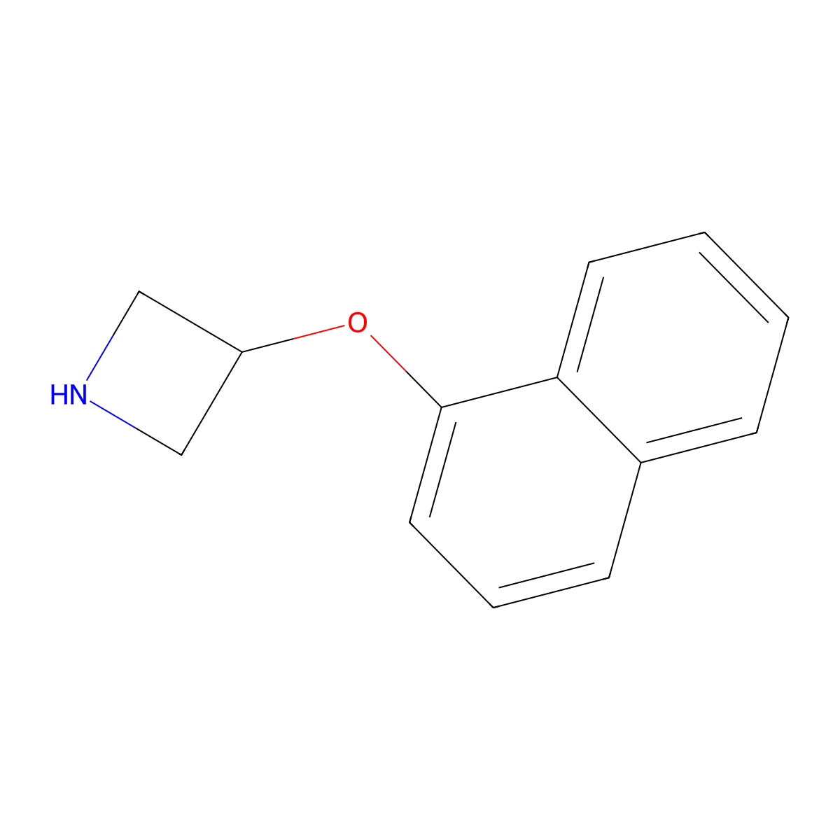 3-(1-Naphthyloxy)azetidine molecular structure, CAS 782433-54-9