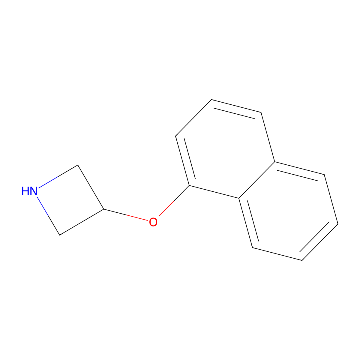 3-(1-Naphthyloxy)azetidine molecular structure, CAS 782433-54-9