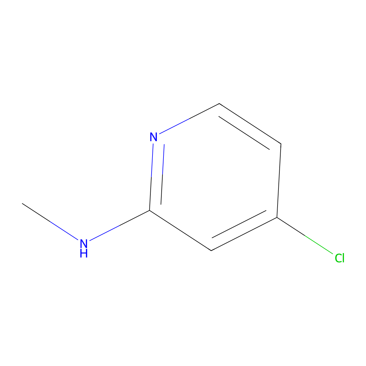 4-Chloro-N-methylpyridin-2-amine molecular structure, CAS 782439-26-3