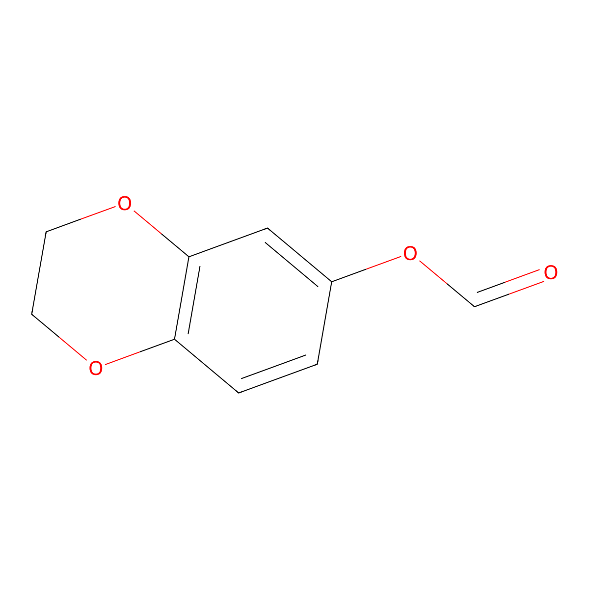 2,3-Dihydro-1,4-benzodioxin-6-yl formate molecular structure, CAS 782471-87-8