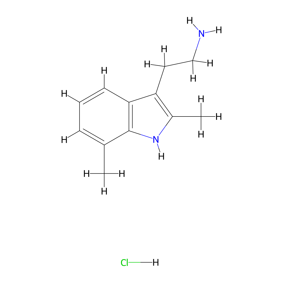 2-(2,7-dimethyl-1{H}-indol-3-yl)ethanamine molecular structure, CAS 782472-64-4