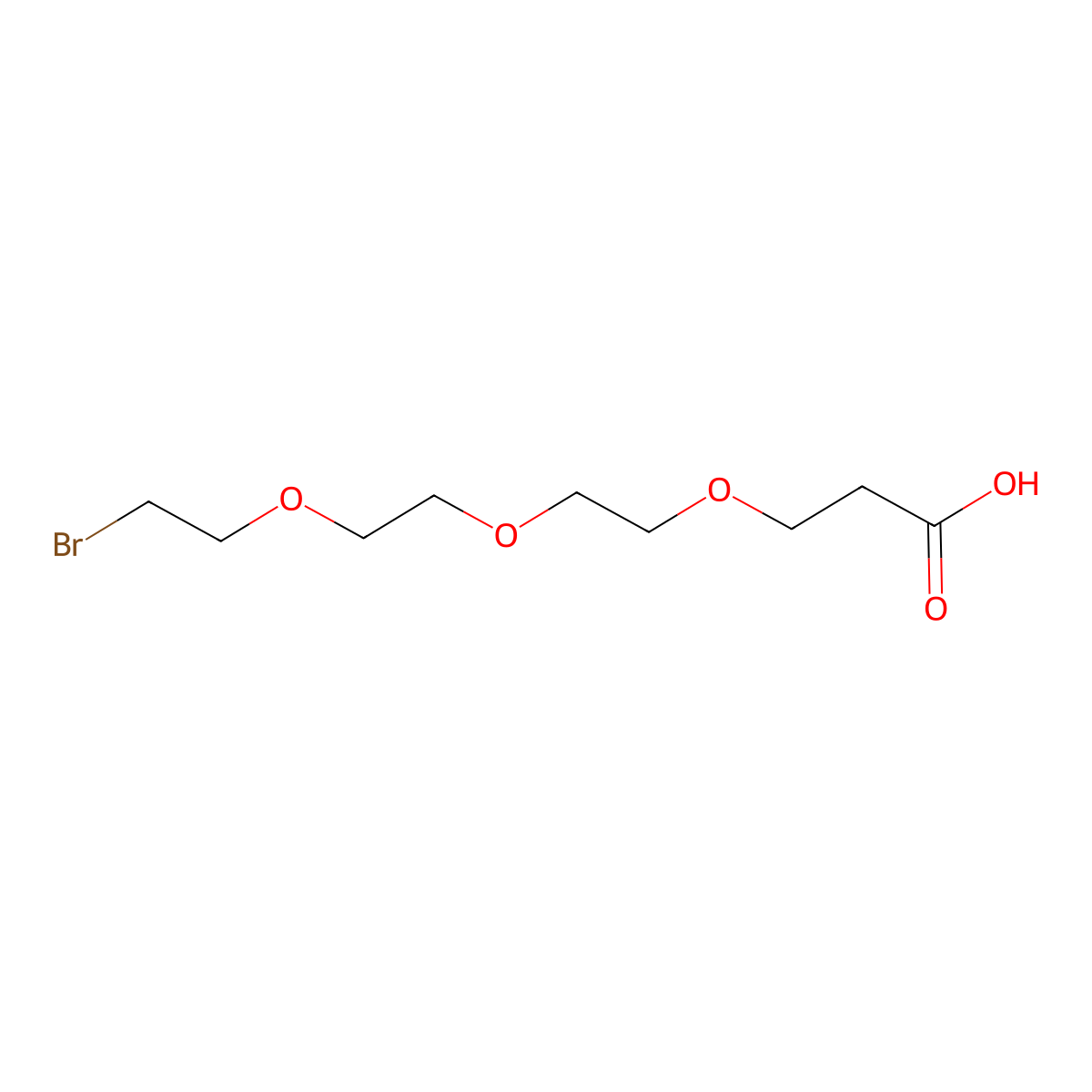 Bromo-PEG3-Acid molecular structure, CAS 782475-35-8
