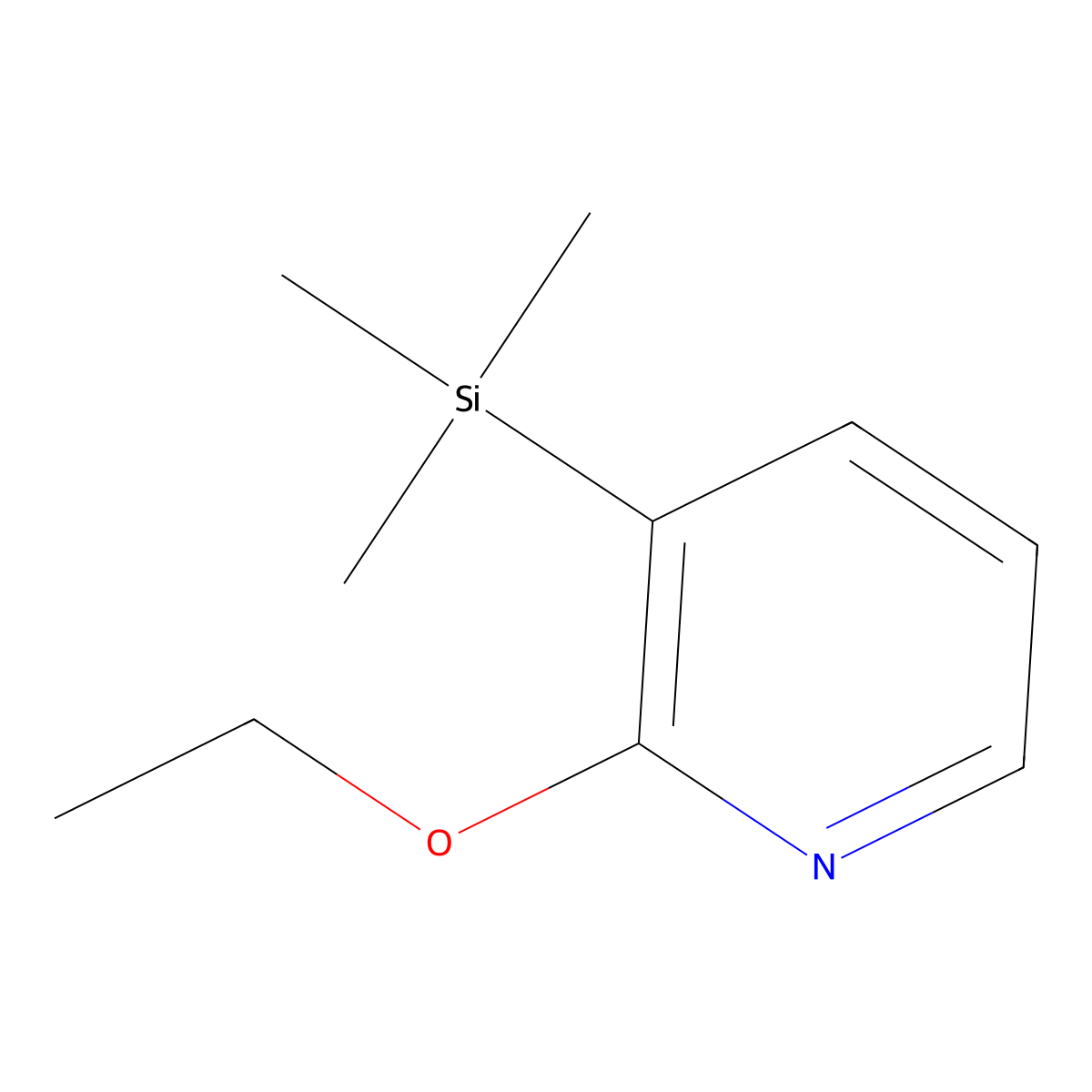 2-Ethoxy-3-trimethylsilanyl-pyridine molecular structure, CAS 782479-88-3