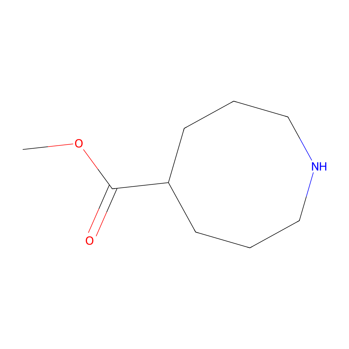 Methyl azocane-5-carboxylate molecular structure, CAS 782493-80-5