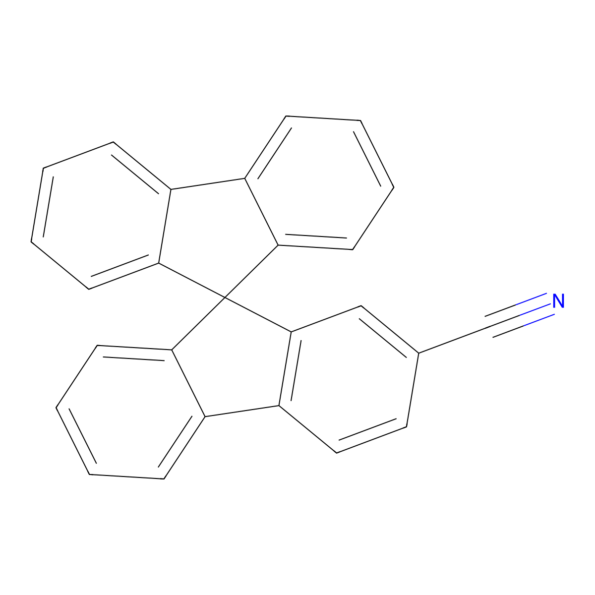 9,9'-Spirobi[fluorene]-2-carbonitrile molecular structure, CAS 782504-06-7
