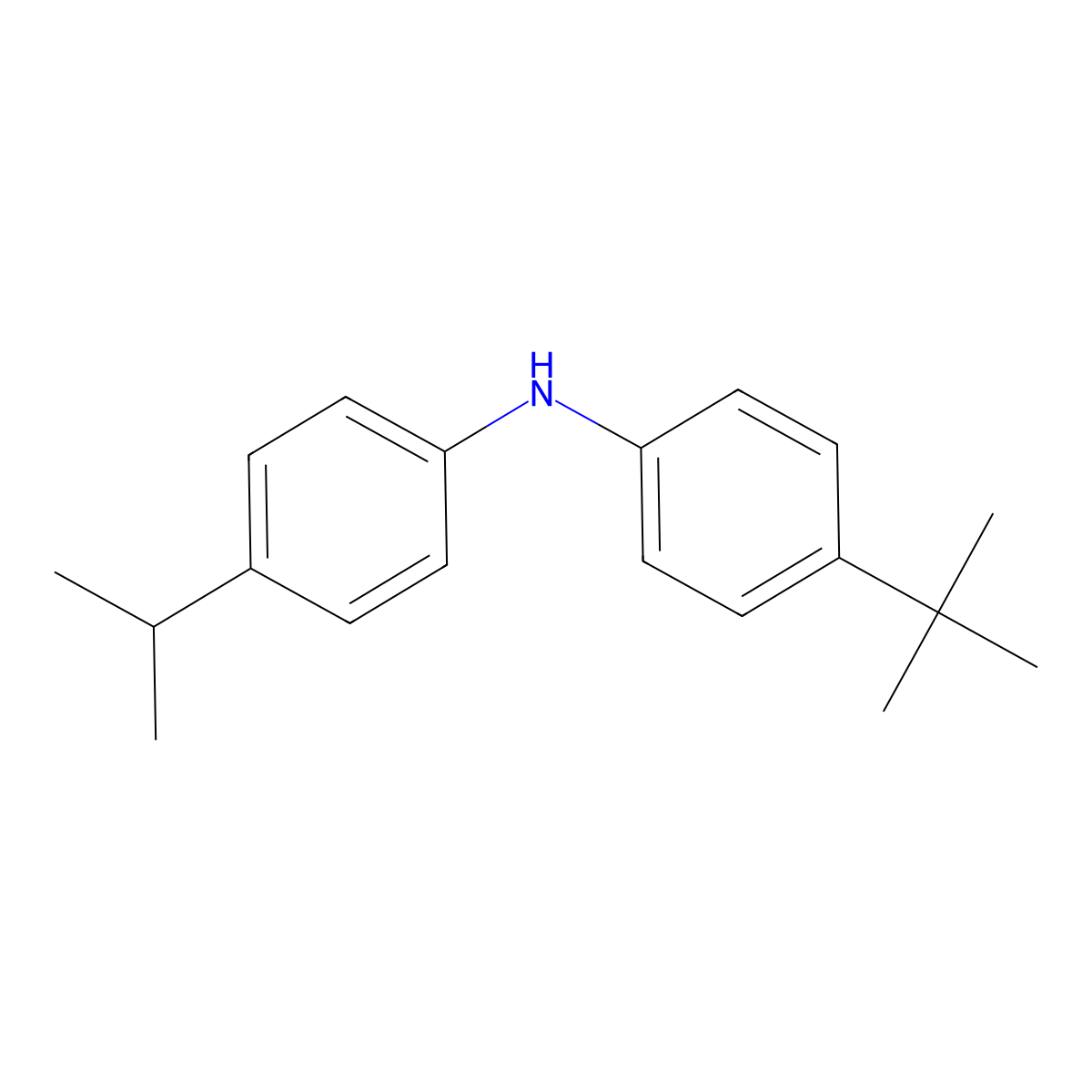4-(tert-Butyl)-N-(4-isopropylphenyl)aniline molecular structure, CAS 782504-35-2