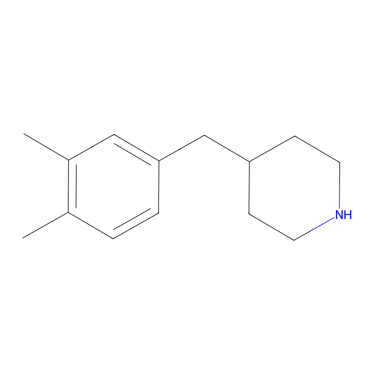 4-(3,4-Dimethyl-Benzyl)-Piperidine molecular structure, CAS 782504-68-1