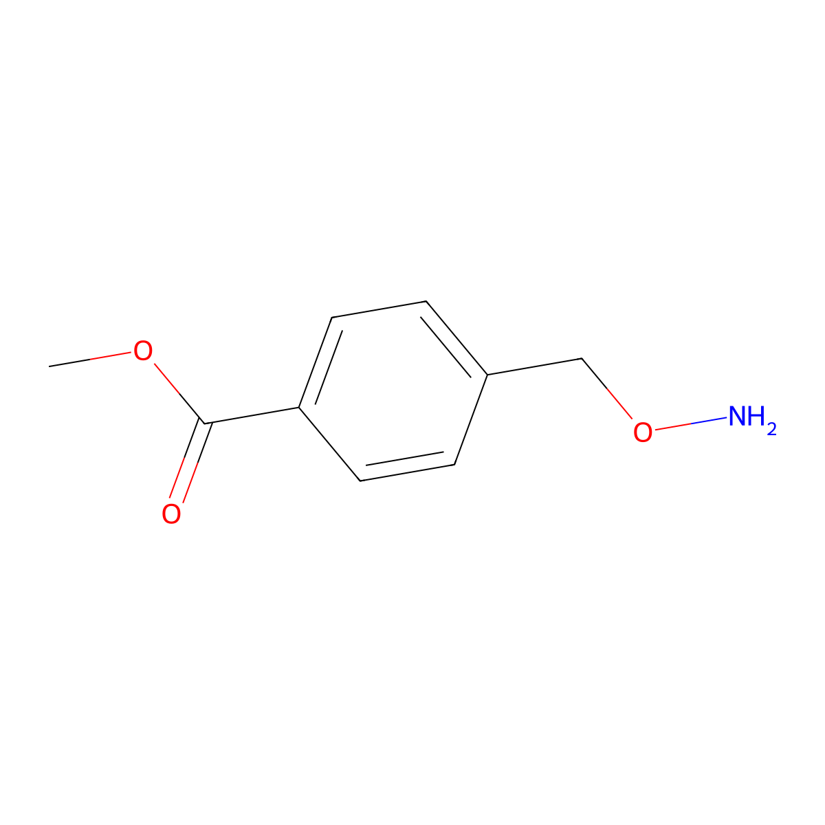 Methyl 4-[(aminooxy)methyl]benzoate molecular structure, CAS 78254-23-6