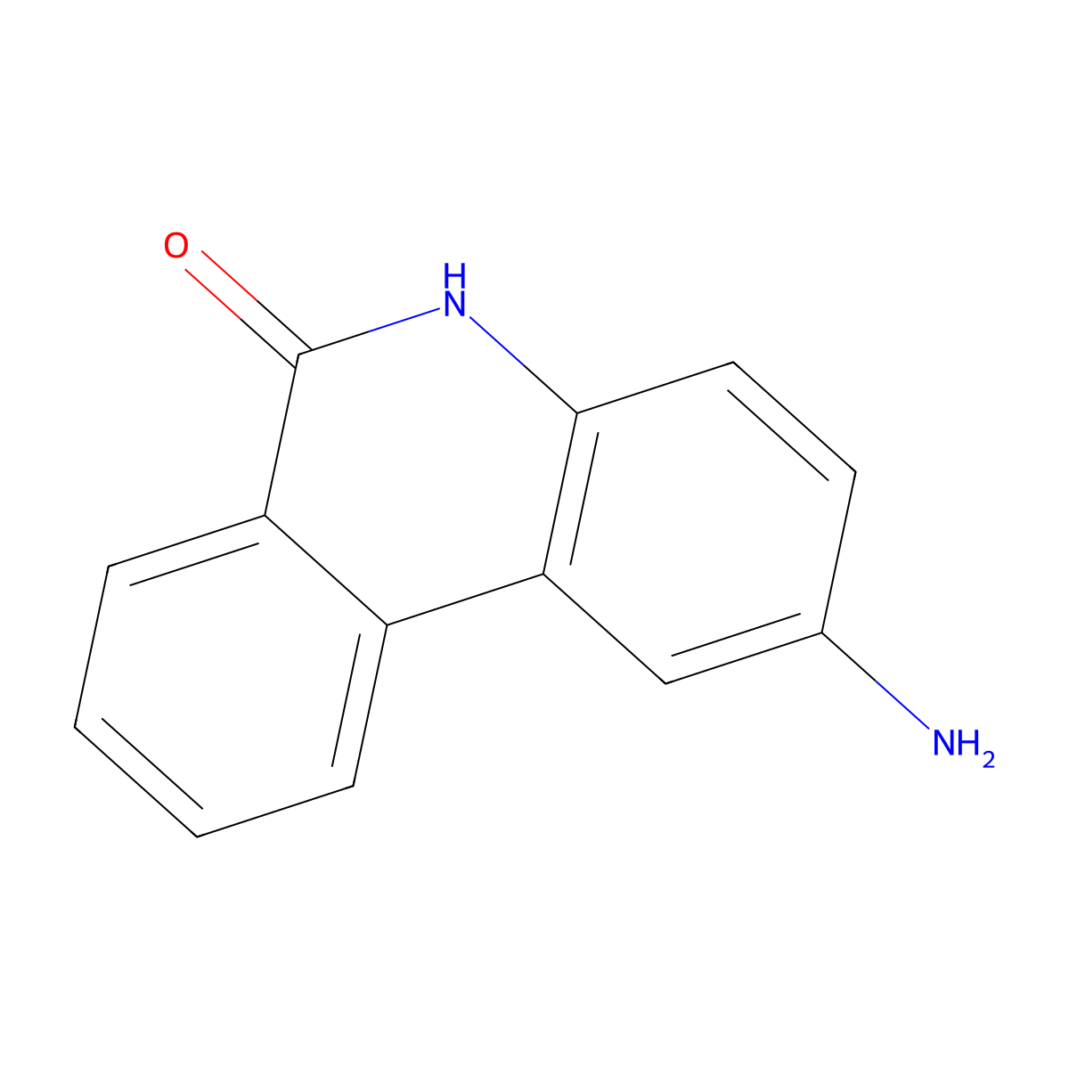 6(5h)-Phenanthridinone, 2-amino- molecular structure, CAS 78256-05-0