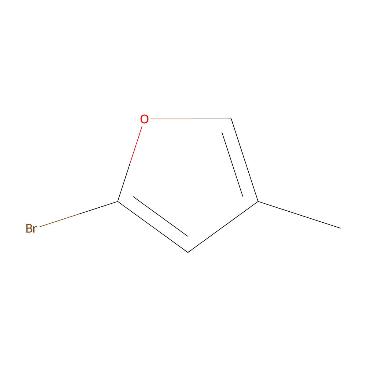 2-Bromo-4-methylfuran molecular structure, CAS 78259-59-3