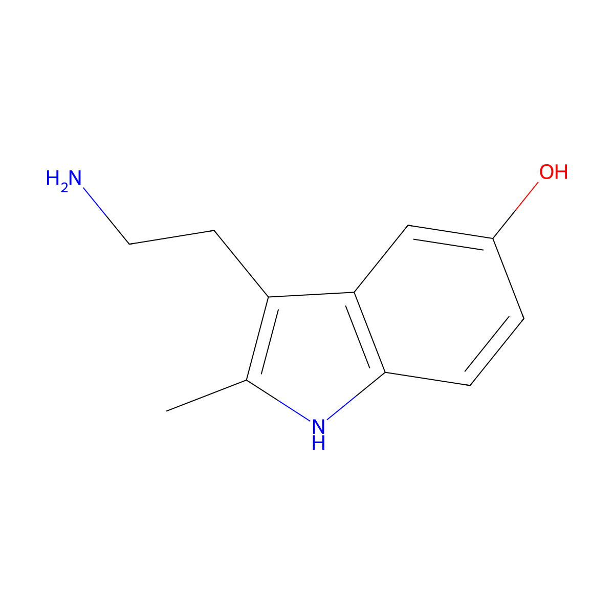 2-methyl-5-HT molecular structure, CAS 78263-90-8