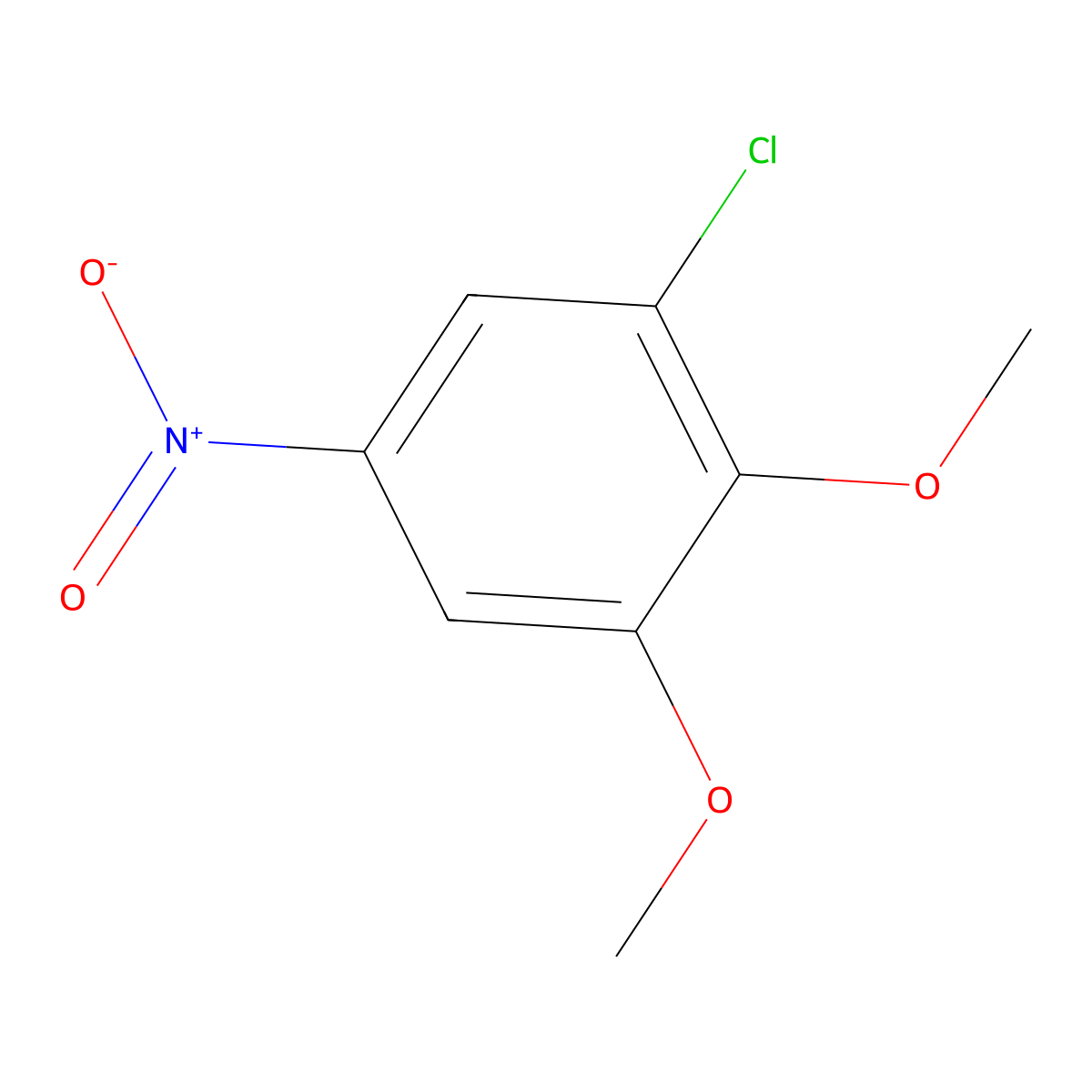 1-Chloro-2,3-dimethoxy-5-nitrobenzene molecular structure, CAS 78265-48-2