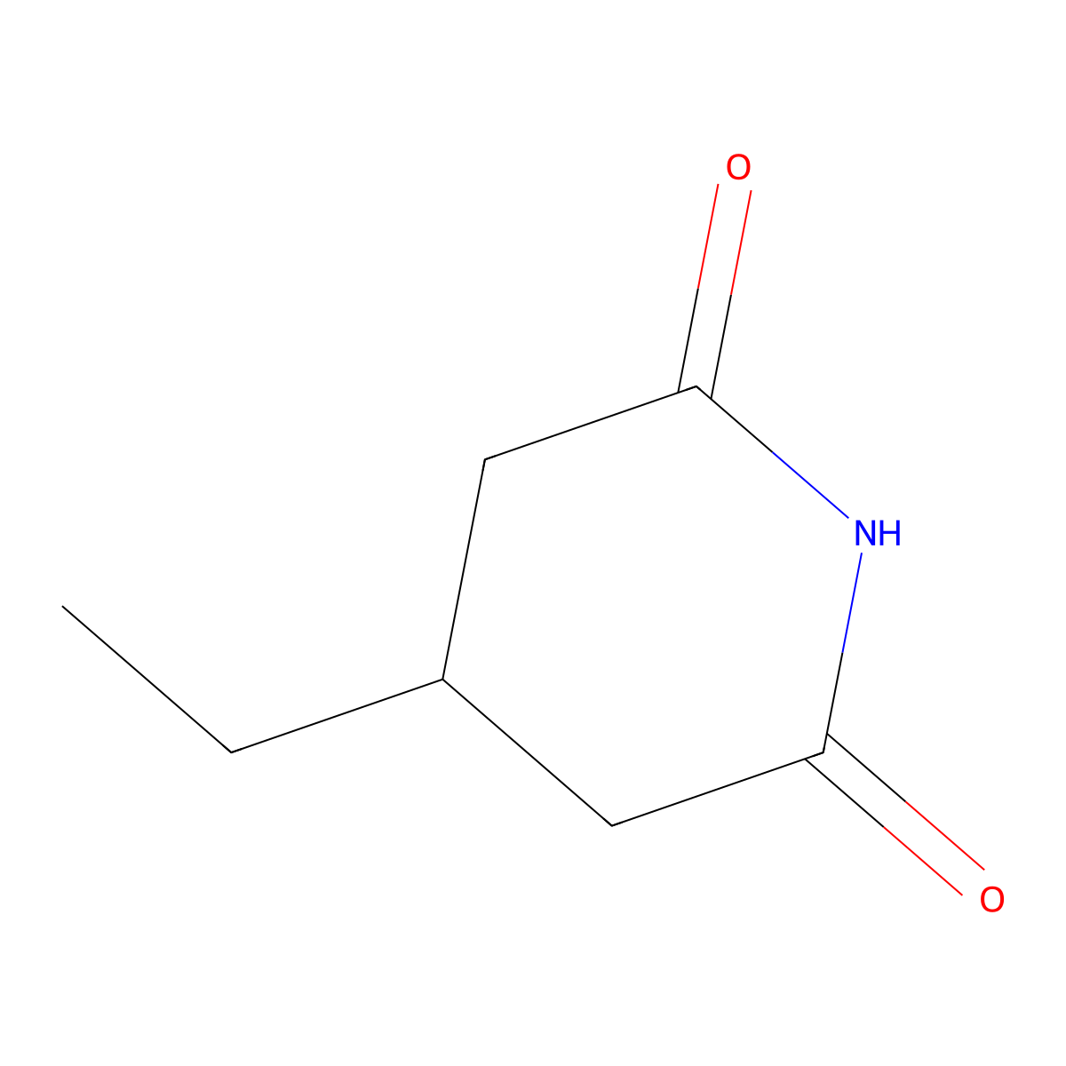 Glutarimide, 3-ethyl- molecular structure, CAS 78265-96-0