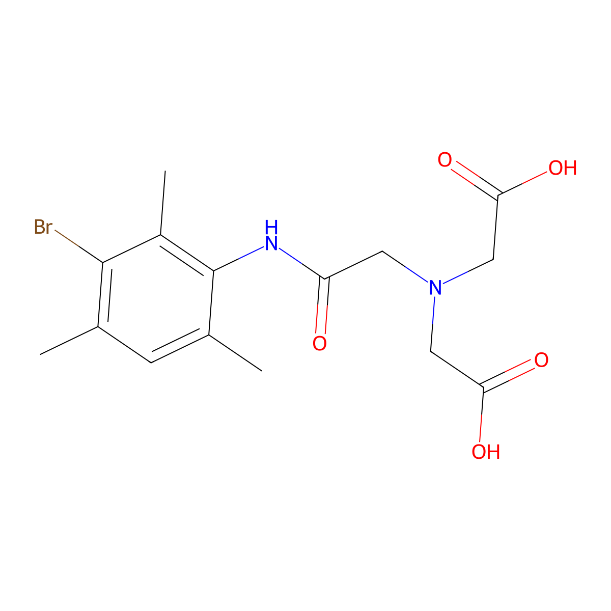 Mebrofenin molecular structure, CAS 78266-06-5