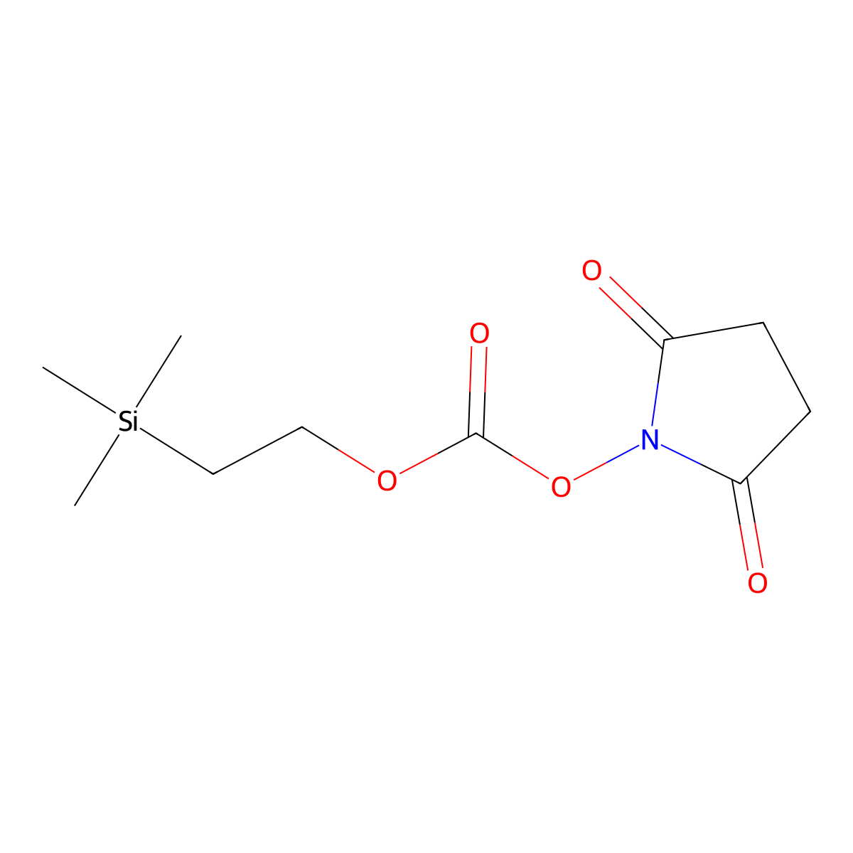 2,5-Dioxopyrrolidin-1-yl 2-(trimethylsilyl)ethyl carbonate molecular structure, CAS 78269-85-9