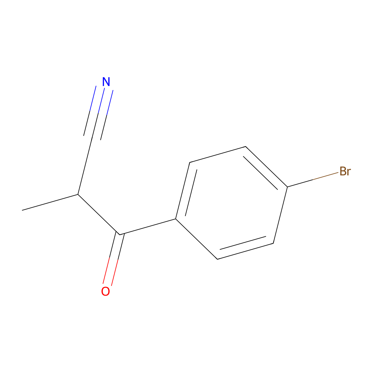 3-(4-Bromophenyl)-2-methyl-3-oxopropanenitrile molecular structure, CAS 78271-77-9