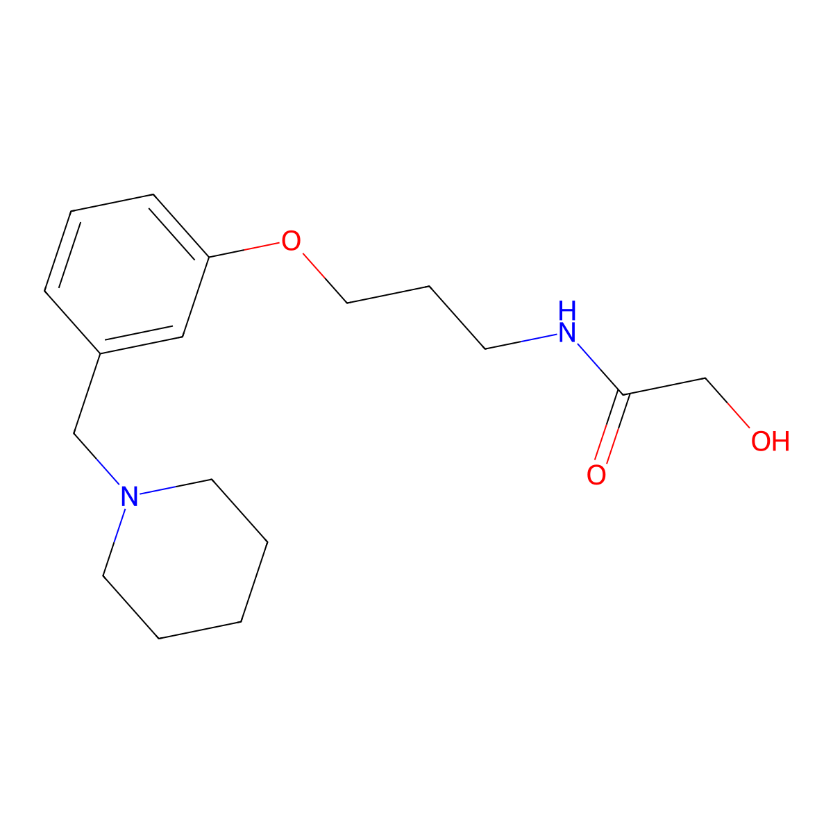 Roxatidine molecular structure, CAS 78273-80-0