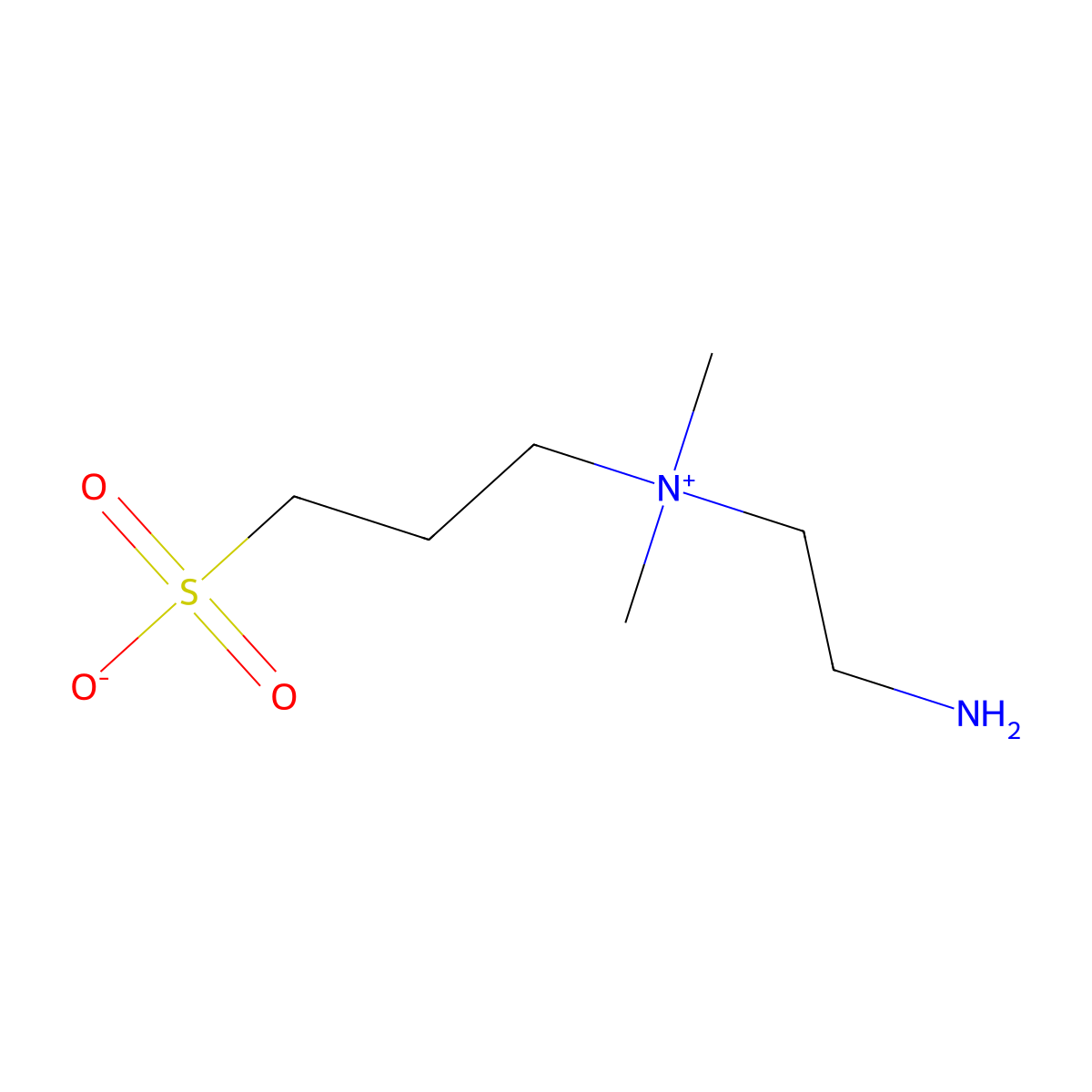 3-((2-Aminoethyl)dimethylammonio)propane-1-sulfonate molecular structure, CAS 78276-19-4