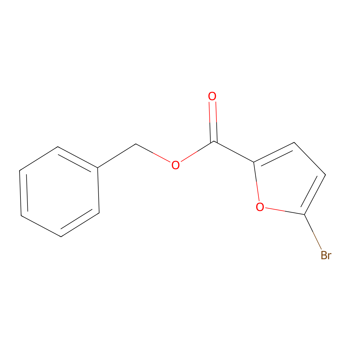 Benzyl 5-bromofuran-2-carboxylate molecular structure, CAS 78277-24-4