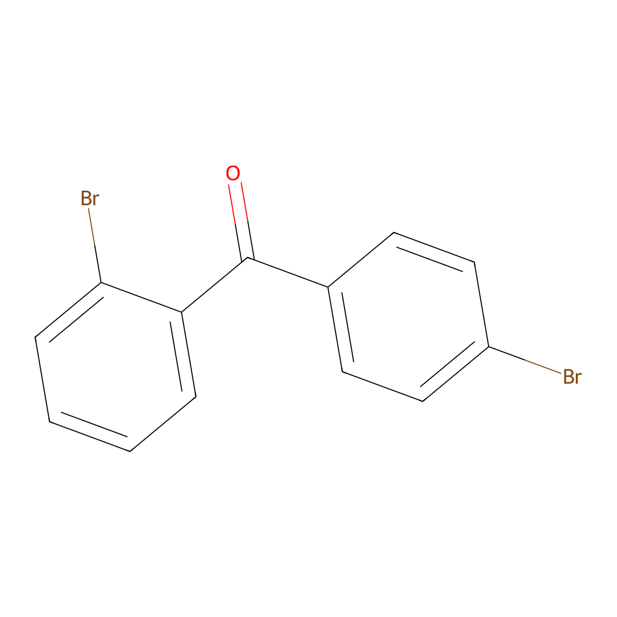 (2-Bromophenyl)(4-bromophenyl)methanone molecular structure, CAS 78281-59-1