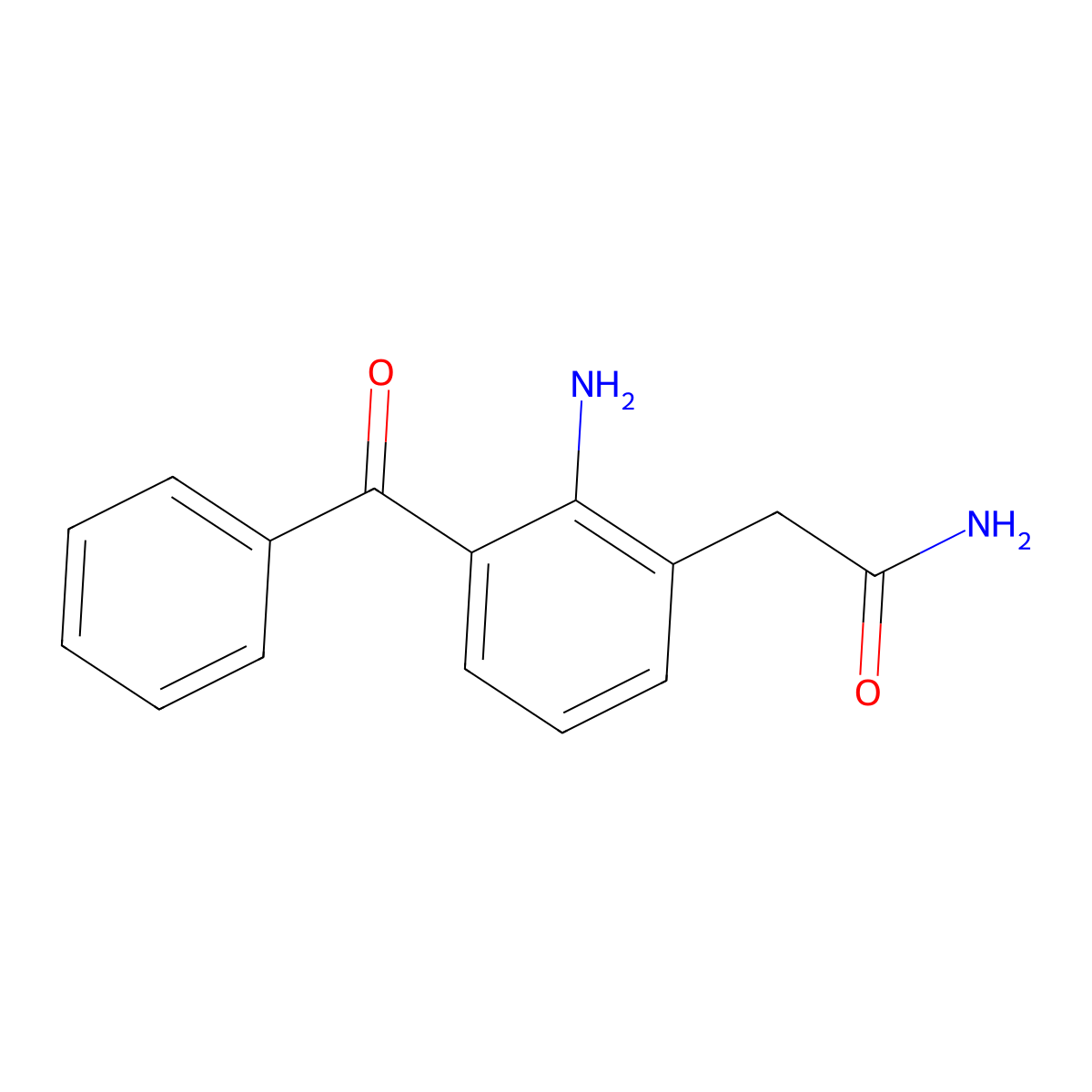 Nepafenac molecular structure, CAS 78281-72-8