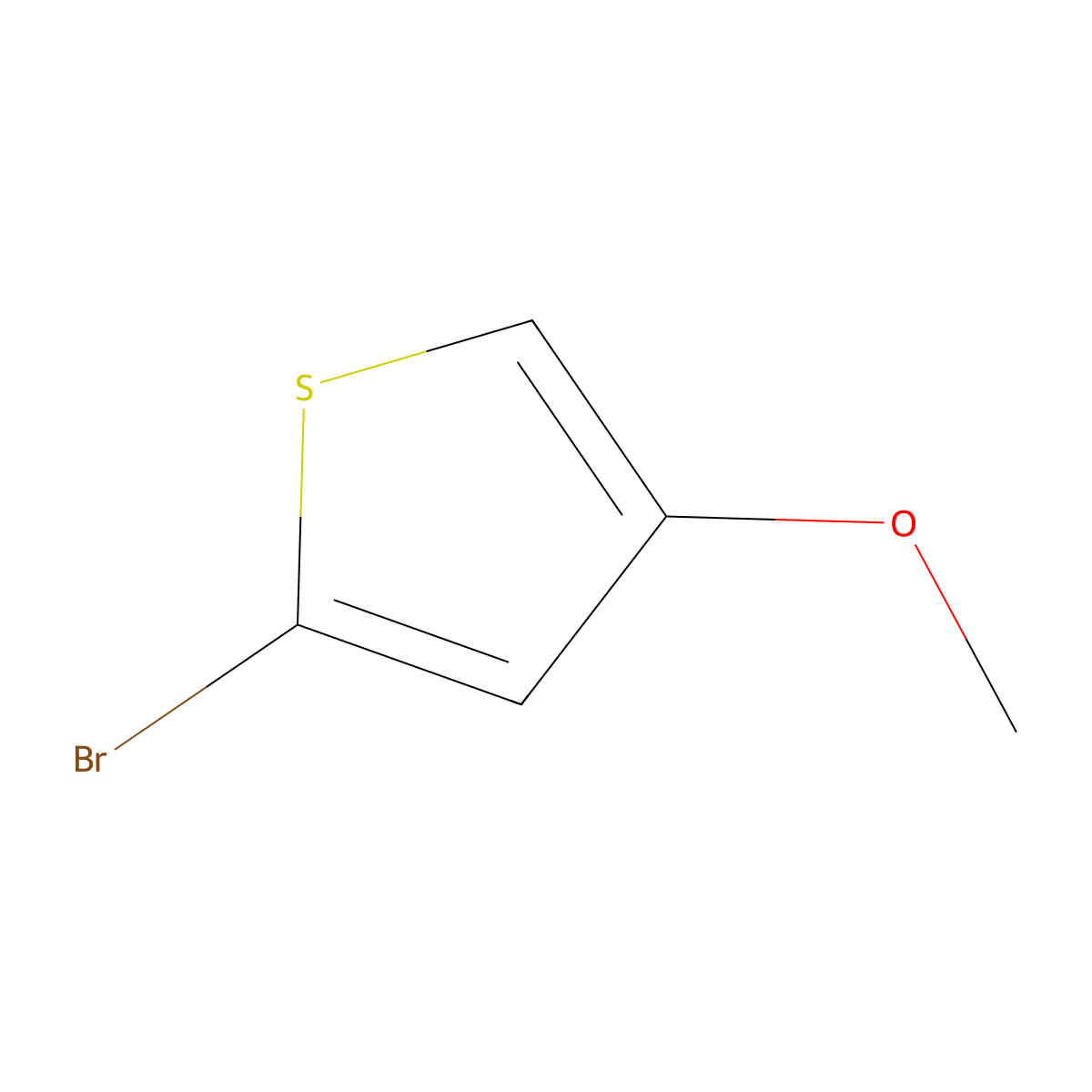 2-Bromo-4-methoxythiophene molecular structure, CAS 78282-35-6