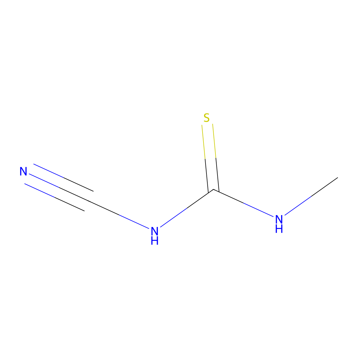1-Cyano-3-methylthiourea molecular structure, CAS 78286-57-4